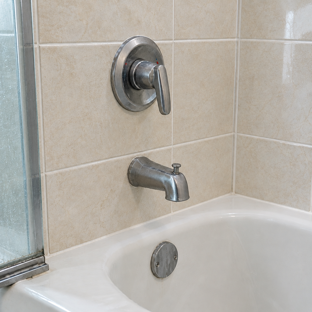 Bathroom after cleaning