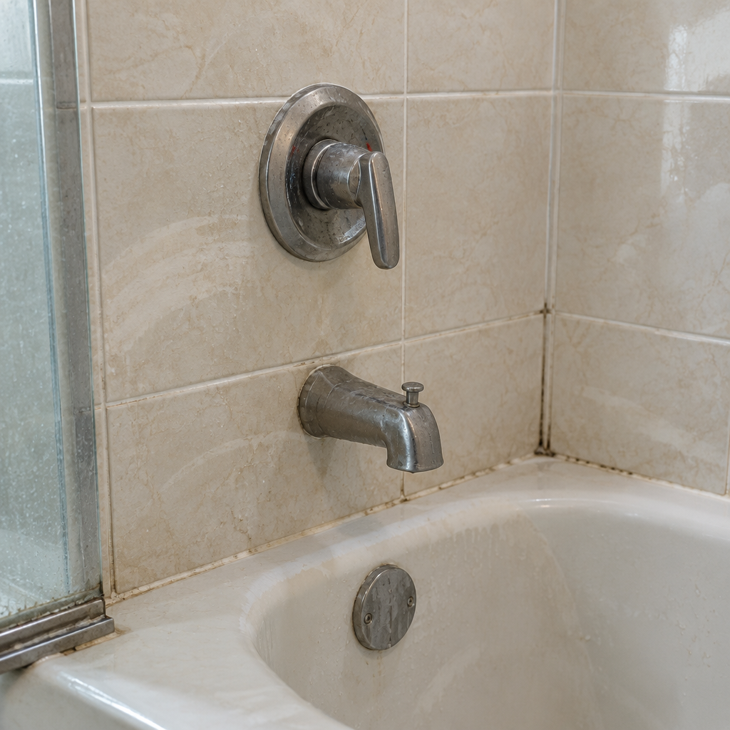 Bathroom before cleaning